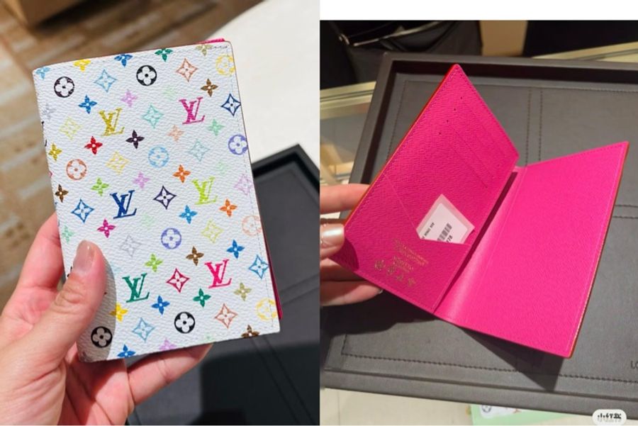 LV X TM白三彩passport holder-4