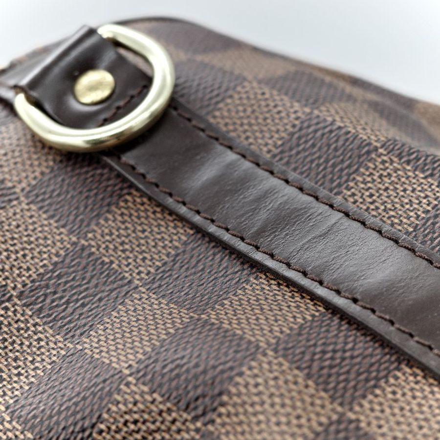 Louis Vuitton 路易威登 Speedy 25 肩帶款 棋盤格 手提包 斜挎包-11