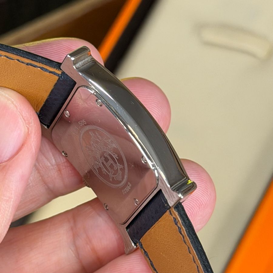 上架中🔑Hermès 經典深藍Heure H腕錶-4
