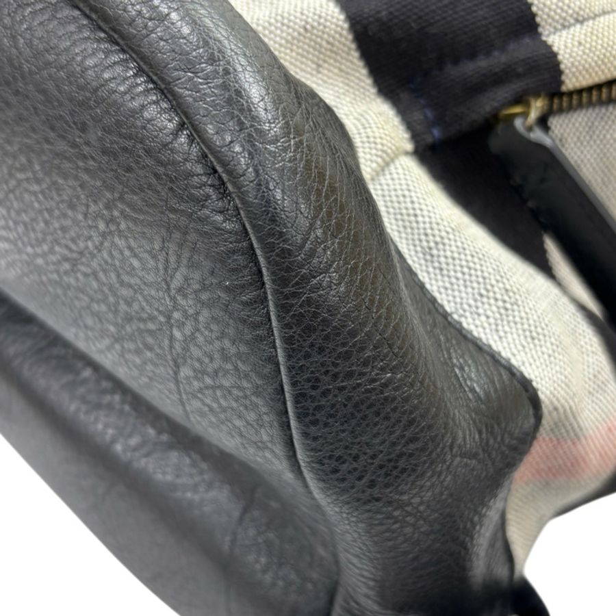 黑色 帆布 後背包 【BURBERRY 巴寶莉】 3976721-9