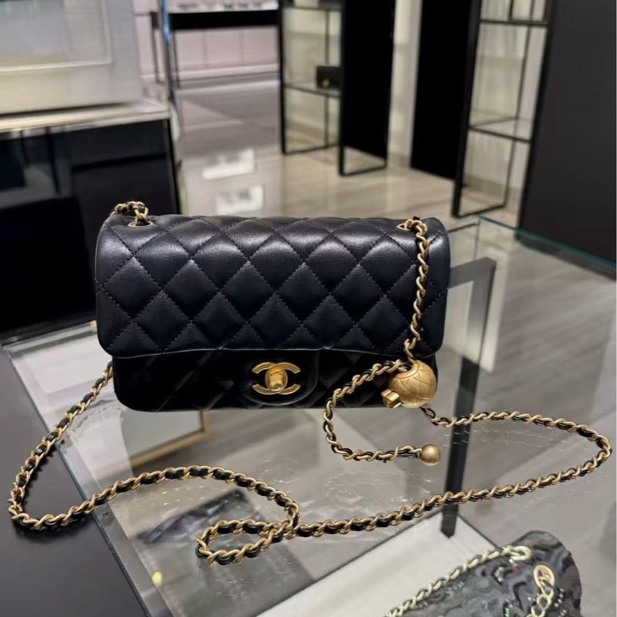 #全新全配🈶購證 #全網最低💰香奈兒黑金金球Cf20大mini-3