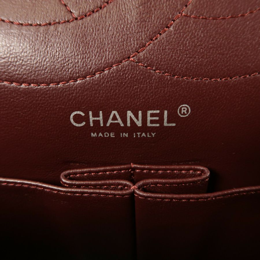 CHANEL 牛皮皮革2.55 Large鏈帶肩背袋-16