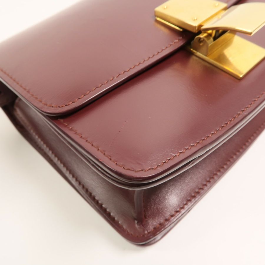 CELINE 牛皮皮革Mini Classic Box肩背袋-10