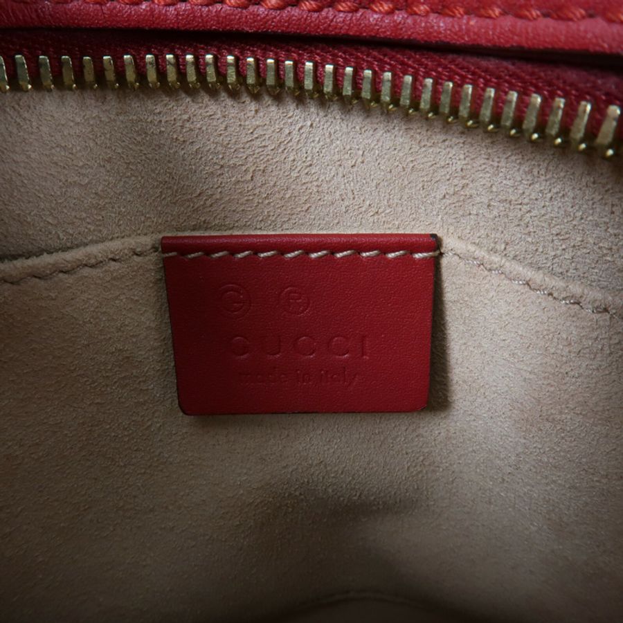 GUCCI 塗層帆布GG Supreme Blooms鏈帶肩背袋-5