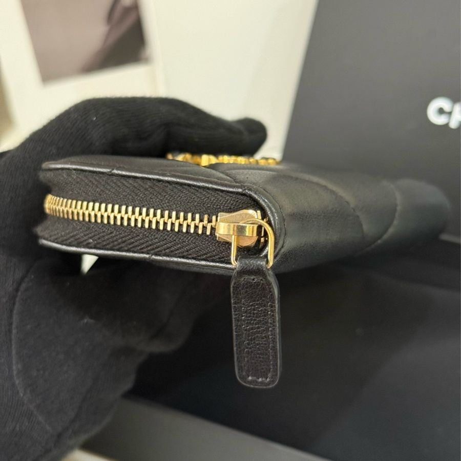 Chanel 19零錢包 黑色 ✨最新晶片款-6