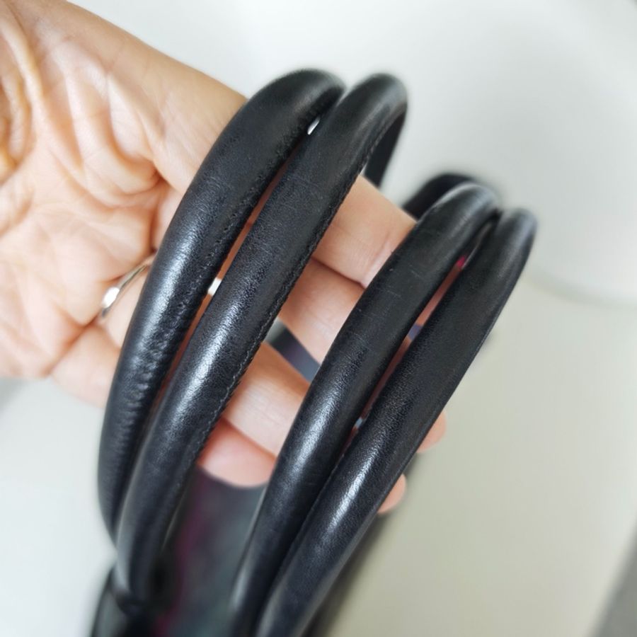Chanel • 經典康鵬全黑牛皮大號托特包 So Black-10