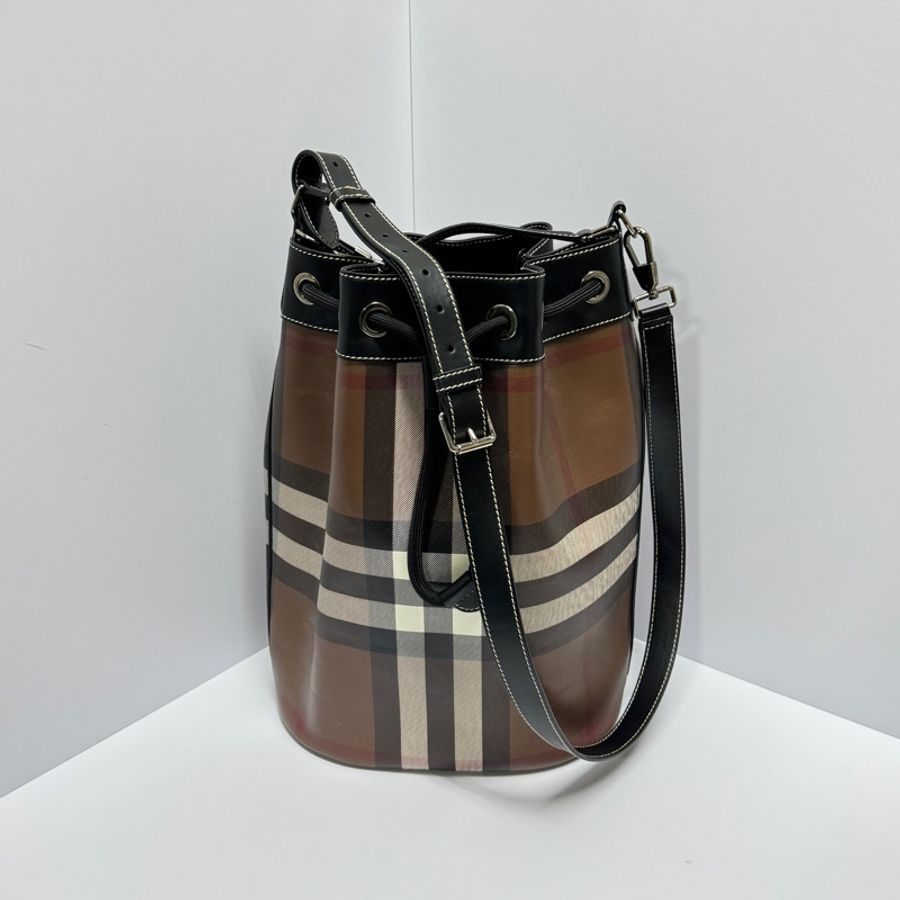 【超稀有💗】 Burberry 經典格紋 水桶包 (專櫃定價11.3萬)-24