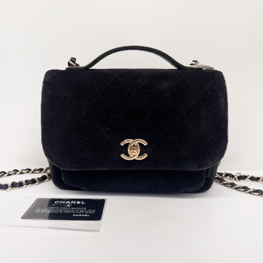 Chanel • 稀有黑金絲絨郵差包 有卡 全網唯一☝🏻-1