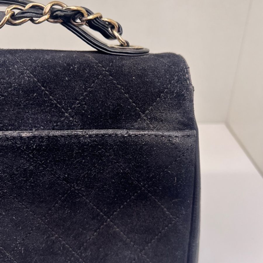 Chanel • 稀有黑金絲絨郵差包 有卡 全網唯一☝🏻-17