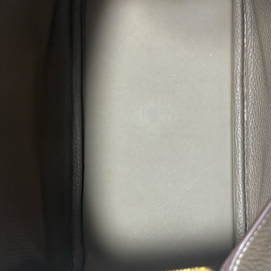 ［二手正貨］Hermes Lindy 26 大象灰金扣-20