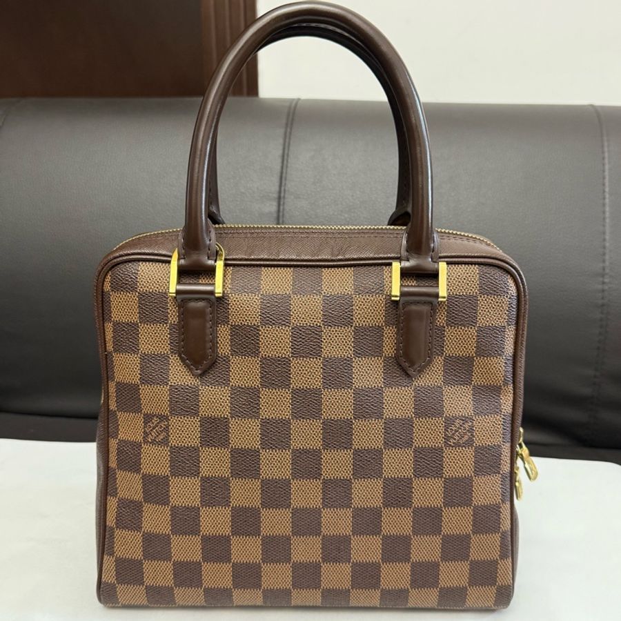 Louis Vuitton路易威登棕色棋盤格手提包tote公文包 🈚附件-1