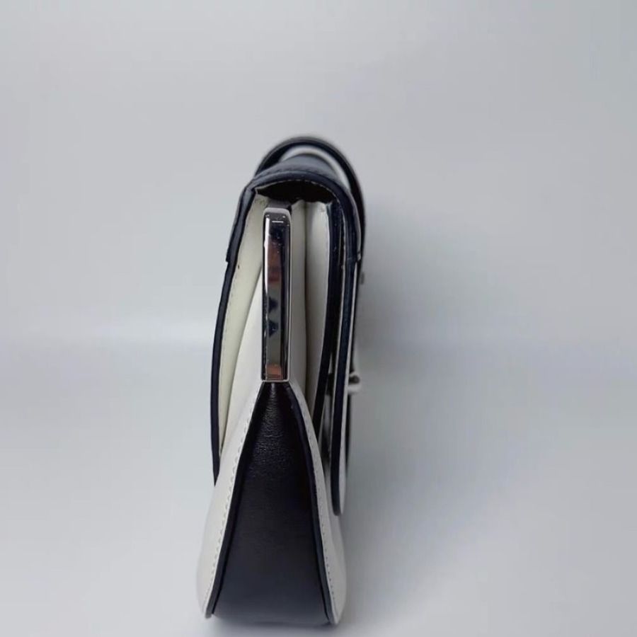 PRADA Sidonie走秀款熊貓配色 28*15*4 9新 配件塵袋 肩帶-5
