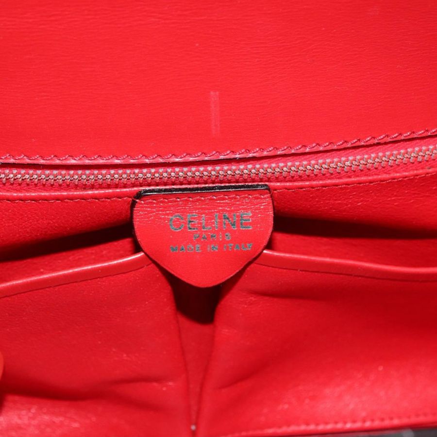 【日本直送】CELINE 手提包 皮革 紅色 金色 正品 YKZ1471A-18