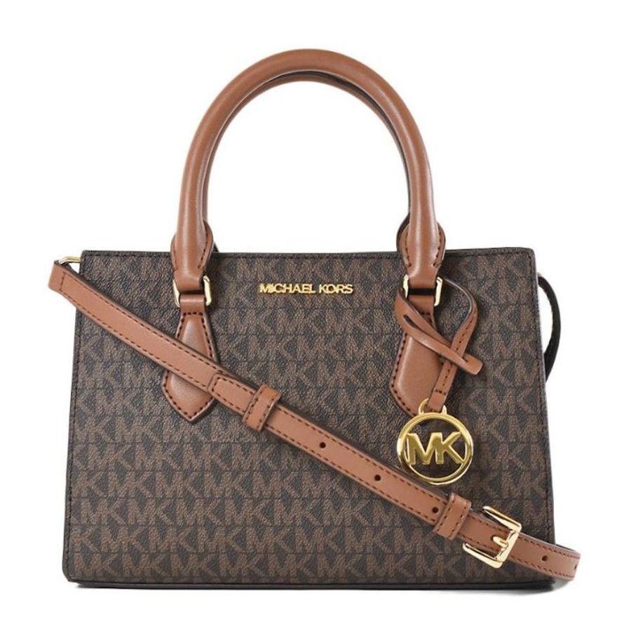 快速出貨!【Michael Kors】撞色小款防刮兩用包-咖啡焦糖-0