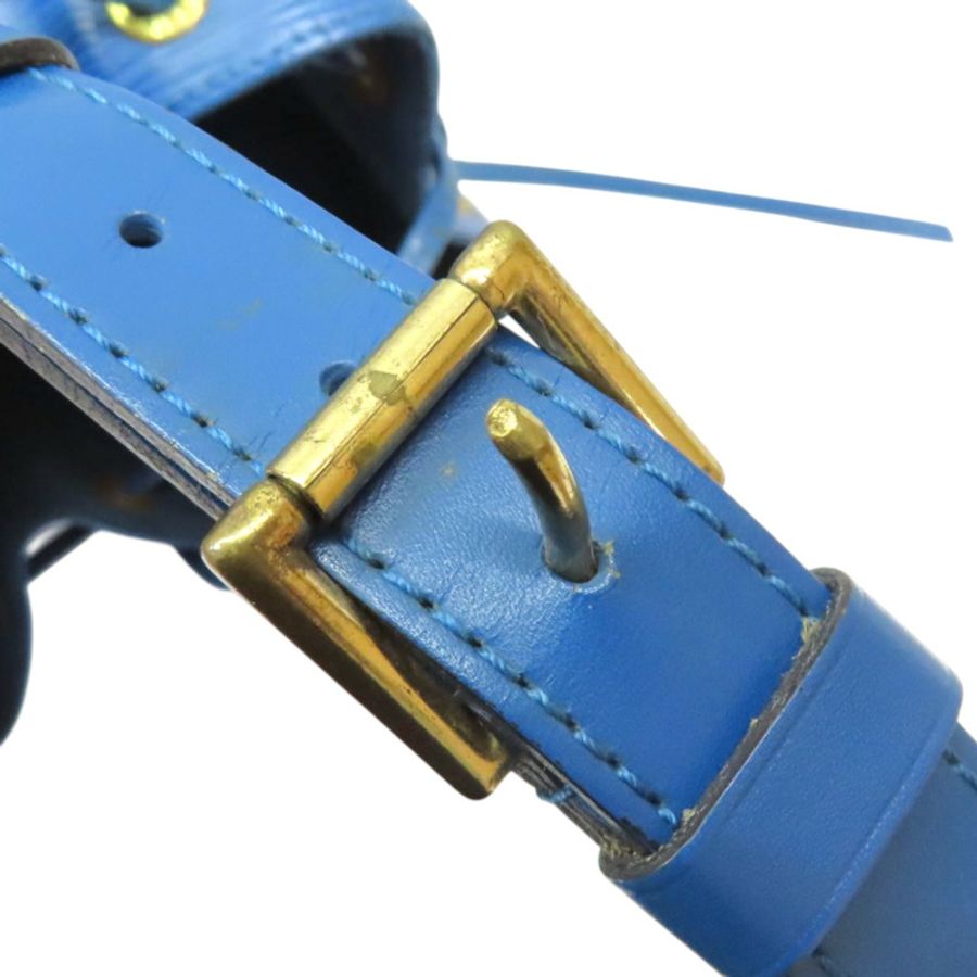 藍色 EPI 水波紋 牛皮 Petit Noe 水桶包 肩背包【LOUIS VUITTON LV 路易威登】 M44105-6