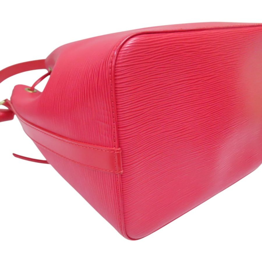 紅色 EPI 水波紋 牛皮 Petit Noe 水桶包 肩背包【LOUIS VUITTON LV 路易威登】 M59017-10