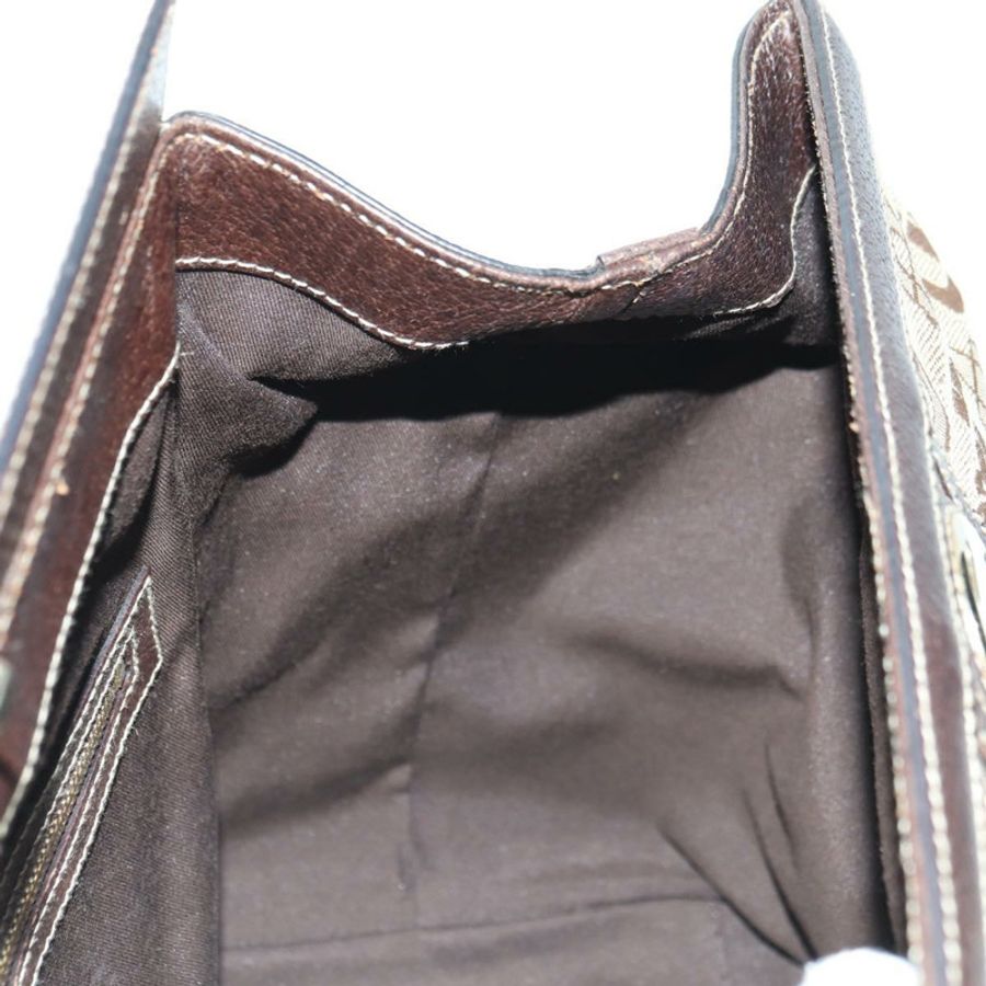 【日本直送】GUCCI Sherry Line 手提包 帆布 棕色 金色 146002 正品 167181V-22