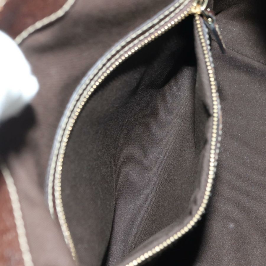 【日本直送】GUCCI Sherry Line 手提包 帆布 棕色 金色 146002 正品 167181V-24
