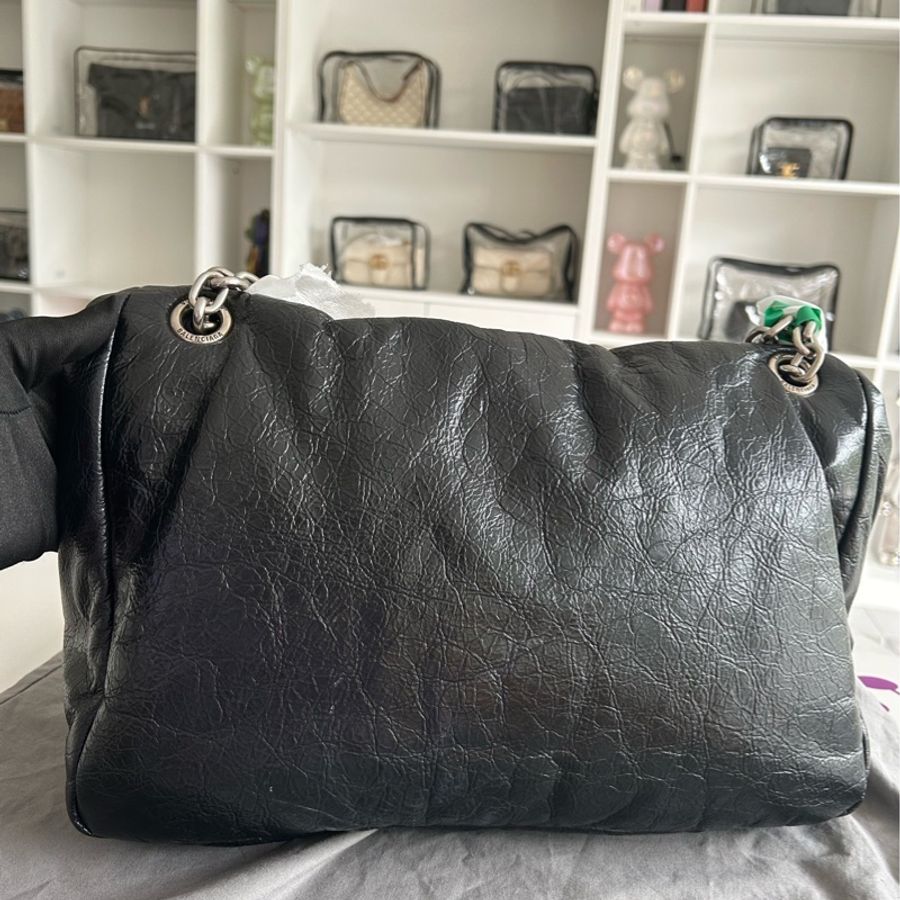 balenciaga巴黎世家托特 黑色包身完好無破無裂-2