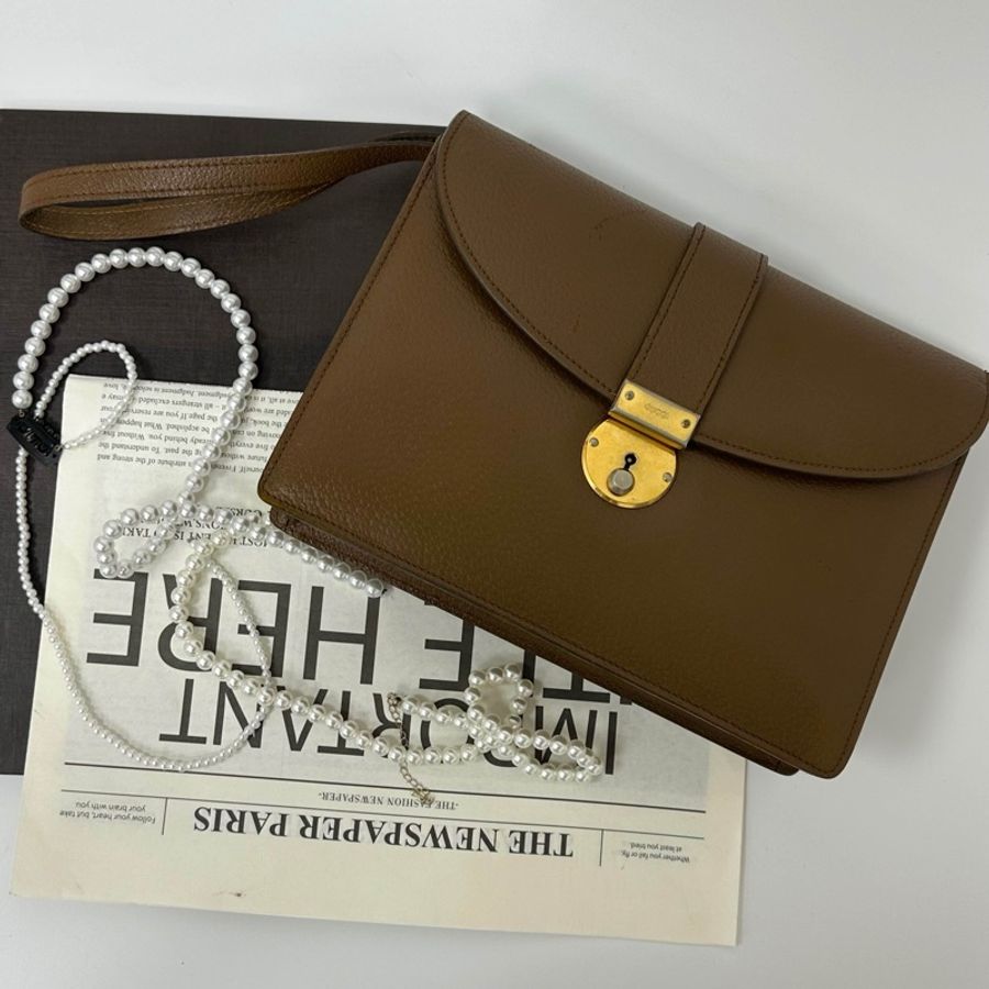 【赫蒂國際精品】Gucci古馳 棕色復古信封包 手拿包 vintage-0