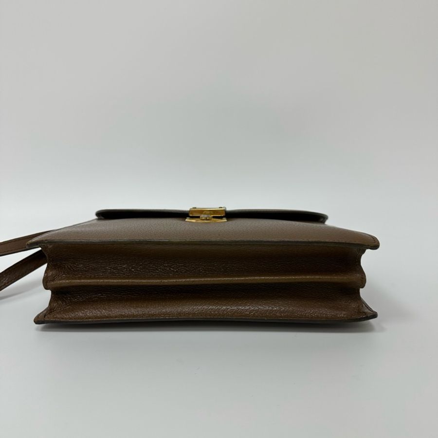 【赫蒂國際精品】Gucci古馳 棕色復古信封包 手拿包 vintage-8