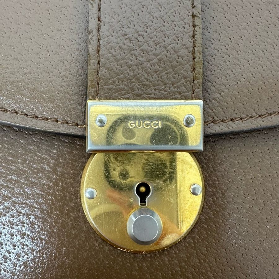 【赫蒂國際精品】Gucci古馳 棕色復古信封包 手拿包 vintage-10