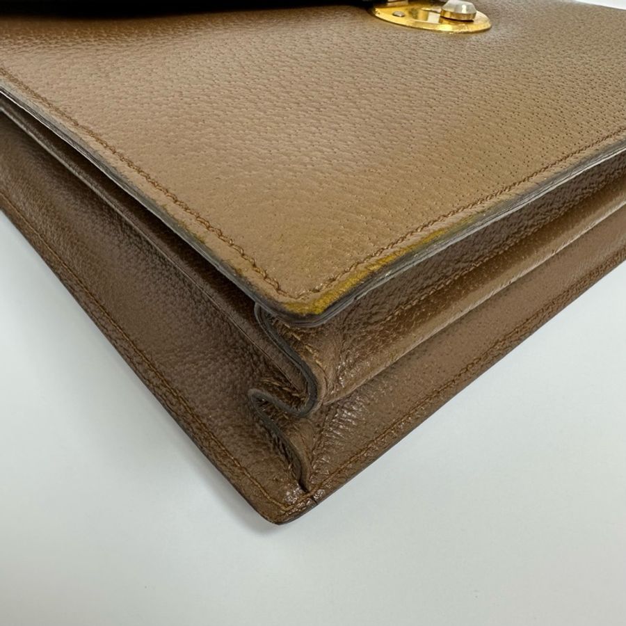 【赫蒂國際精品】Gucci古馳 棕色復古信封包 手拿包 vintage-12