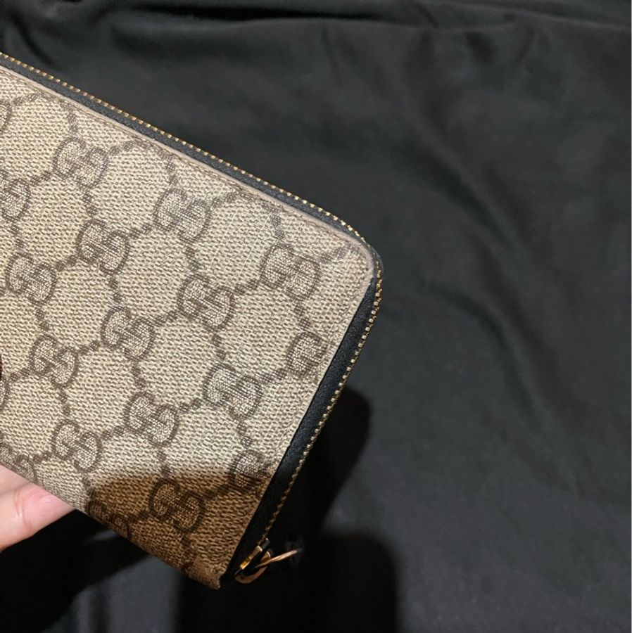 Gucci經典老花金釦長夾（附台灣購證）-11