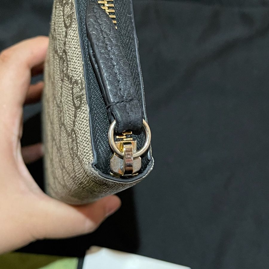 Gucci經典老花金釦長夾（附台灣購證）-25