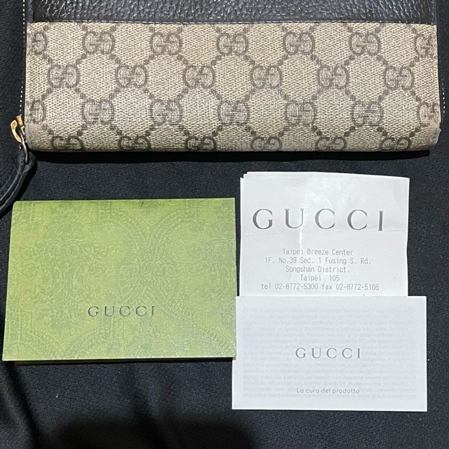 Gucci經典老花金釦長夾（附台灣購證）-27