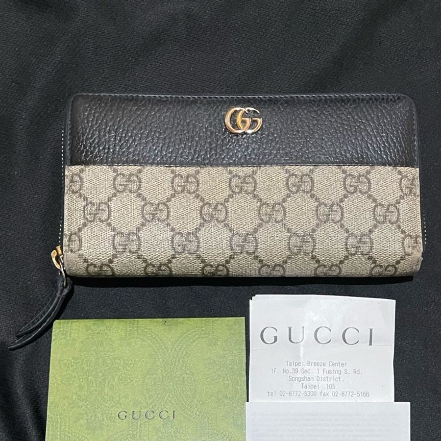 Gucci經典老花金釦長夾（附台灣購證）-28