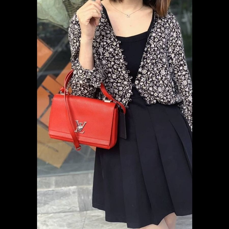 💜 LV Lockme bag 紅色-1