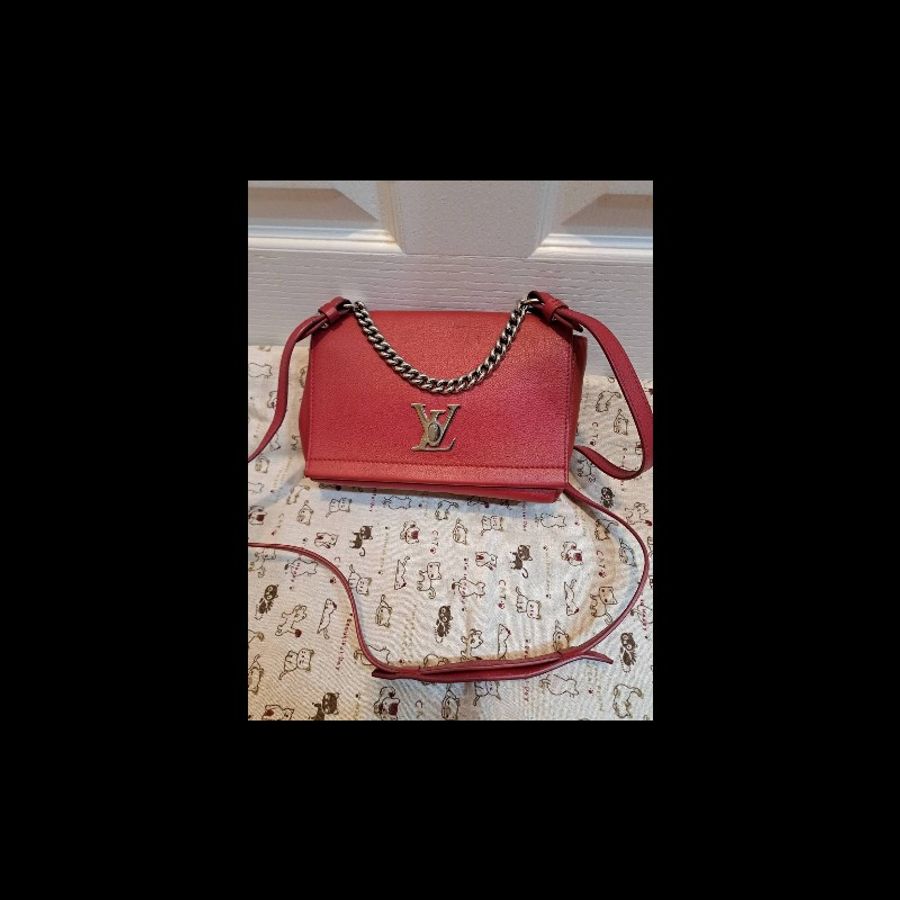 💜 LV Lockme bag 紅色-3