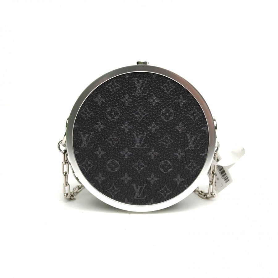 LOUIS VUITTON 黑色牛皮合金銀扣2022Wheelboxpouch車輪盒子包-2