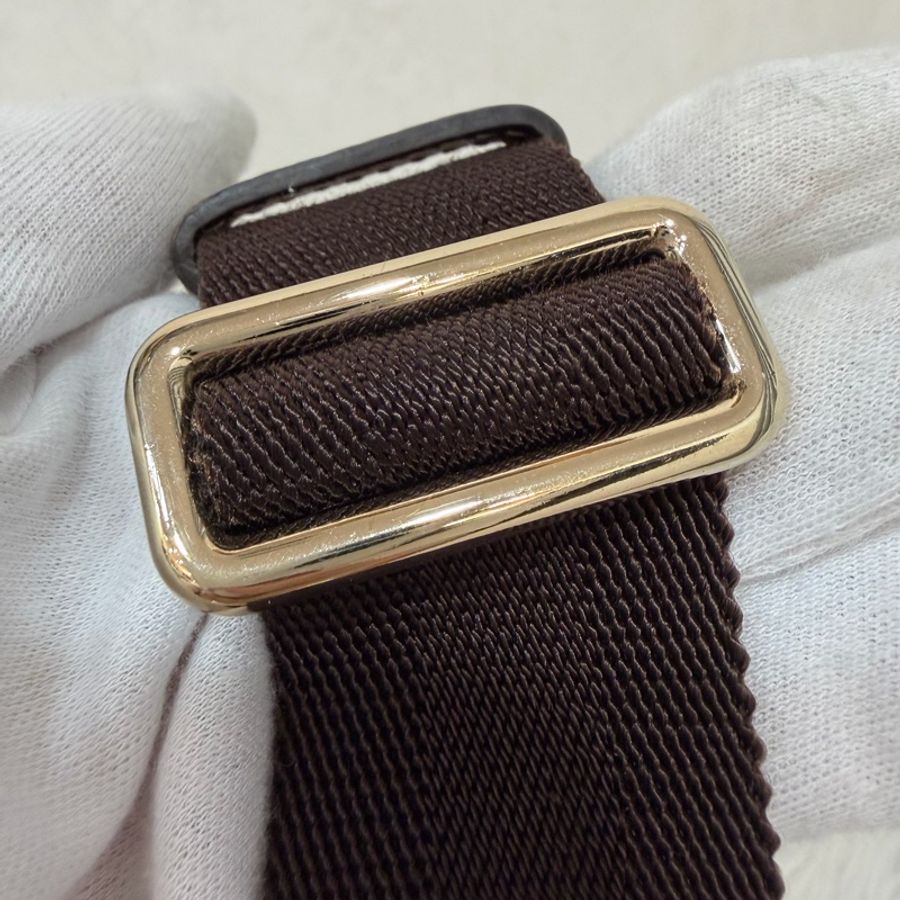 GUCCI 233269 咖皮 防水 PVC 銀釦 胸口包 腰包-29
