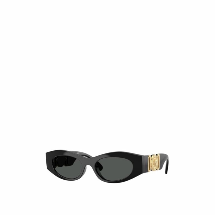 Versace 女士 徽標太陽鏡51 均碼碼橋寬: 1.8cm; 鏡腿長: 14cm; 鏡片直徑: 5.1cm-0
