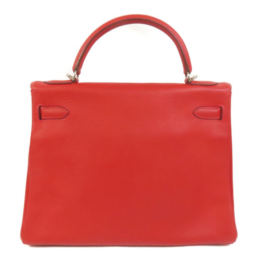 HERMES Togo皮革Kelly 32手挽肩背兩用袋Rouge de Coeur-1