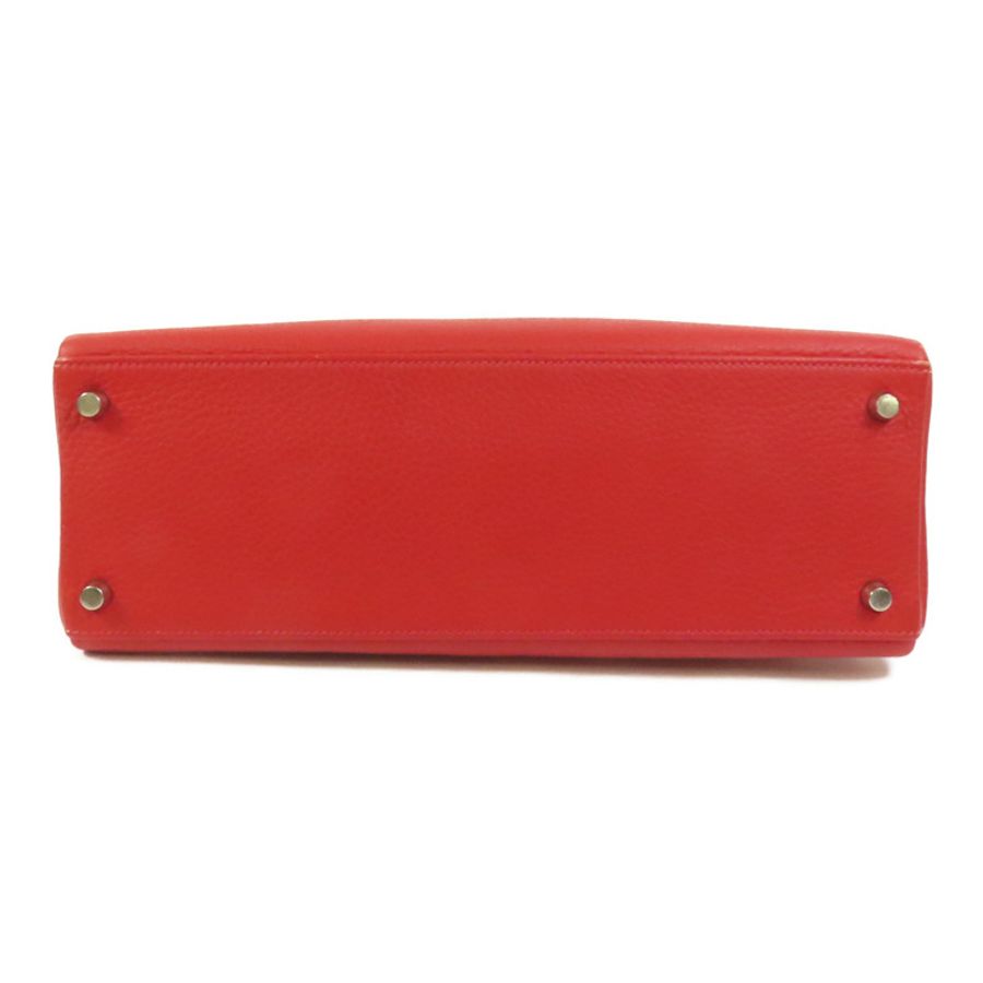 HERMES Togo皮革Kelly 32手挽肩背兩用袋Rouge de Coeur-3