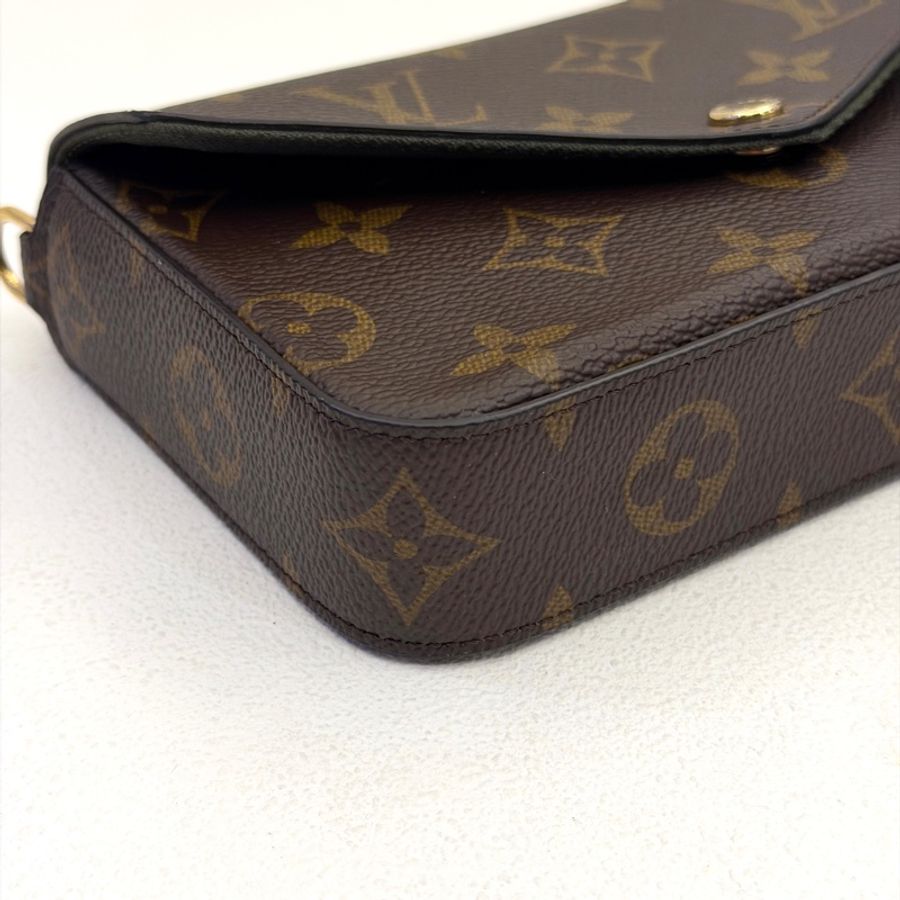 LV Felicie StrapGo系列 原花墨綠背帶三合一包-2