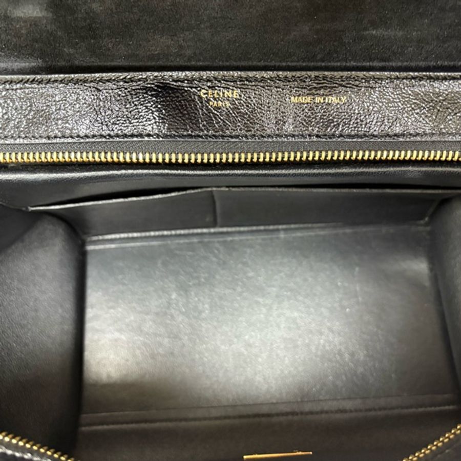 Celine Trapeze 黑色鞦韆包-11