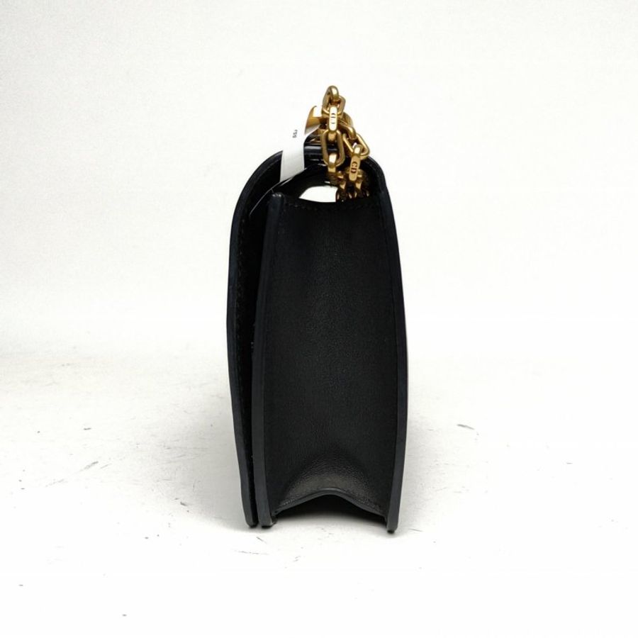 DIOR Jadior鏈條包中號25黑色牛皮金扣2017肩背包-1