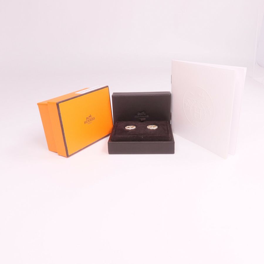 HERMES 18K玫瑰金Farandole Diamond Earrings鑽石耳環-6