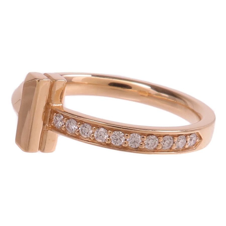 TIFFANY&CO 18K玫瑰金T1 Ring鑽石戒指-2