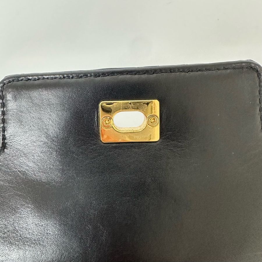 【赫蒂國際精品】Valentino 范倫鐵諾 金色燙印 斜背包 vintage-12