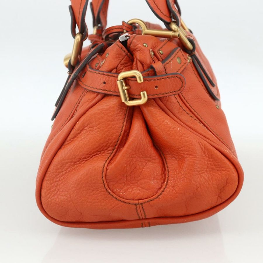 【日本直送】Chloe Paddington 手提包，橘色、金色、銀色，正品 YKZ1580SAM-3