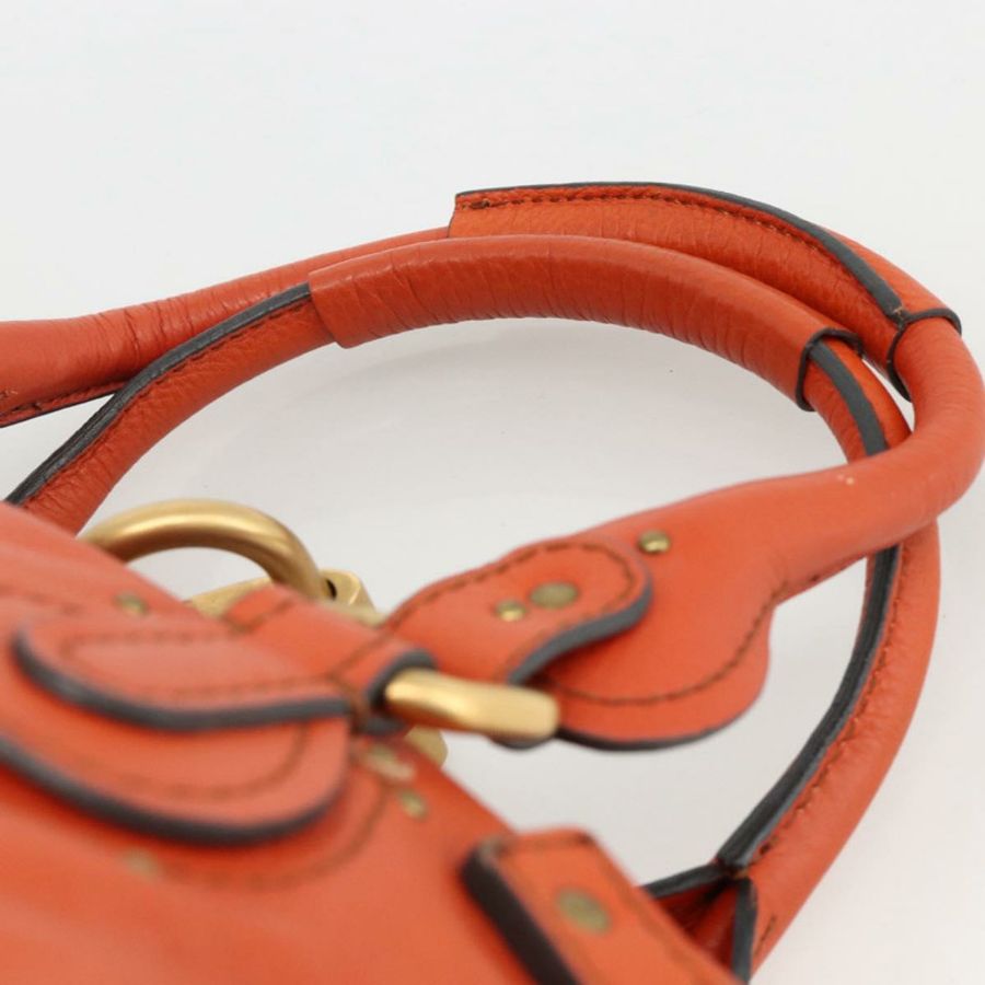 【日本直送】Chloe Paddington 手提包，橘色、金色、銀色，正品 YKZ1580SAM-7