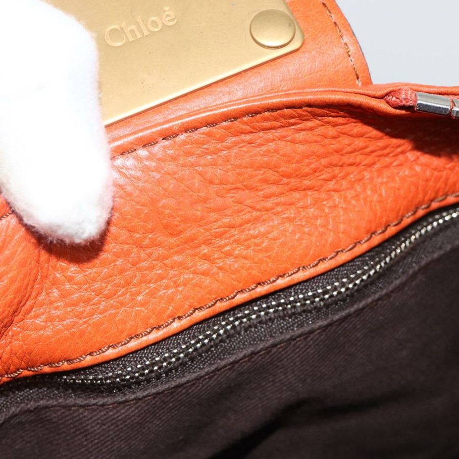 【日本直送】Chloe Paddington 手提包，橘色、金色、銀色，正品 YKZ1580SAM-19