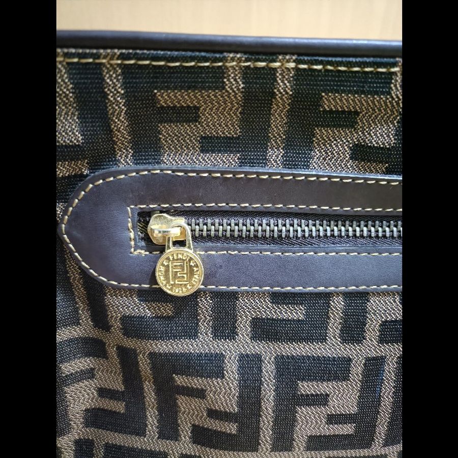 FENDI 經典優雅肩背包 手提包 有附長背帶 零錢包-7