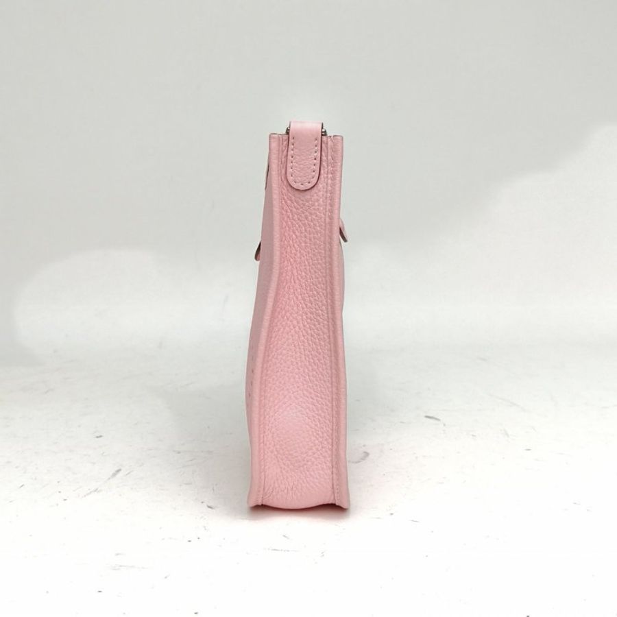 HERMES EvelyneMini16新櫻花粉TC皮K2025銀扣肩背包-1