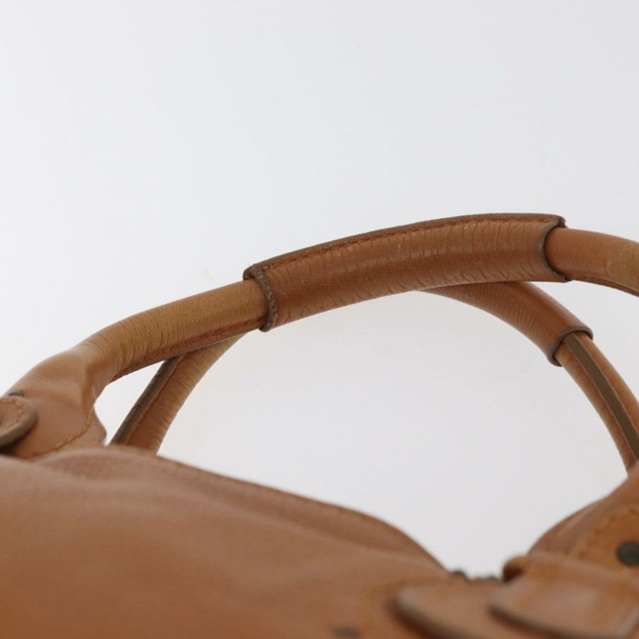 【日本直送】Chloe Paddington 手提包,棕色、銀色、金色皮革,正品 am11277A-13